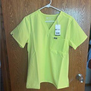 Figs Bright Yellow Scrubs Set NWT